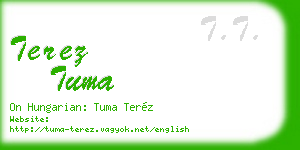 terez tuma business card